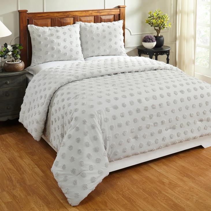 Houseware Plow & Hearth Sloane Cotton Comforter with Shams Set - Blue - King NFLB2659