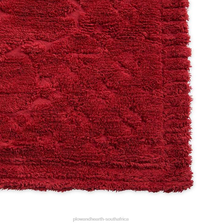 Houseware Plow & Hearth Twin Juliet Tufted Cotton Chenille Bedspread - Antique Red NFLB3146
