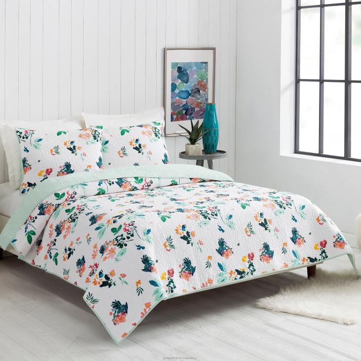 Houseware Plow & Hearth Violet Cotton Quilt Set - King NFLB2675