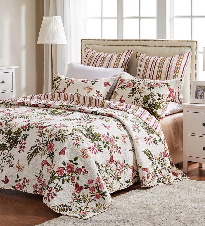 Houseware Plow & Hearth Wild Bouquet Cotton Quilted Bedding Set NFLB2663