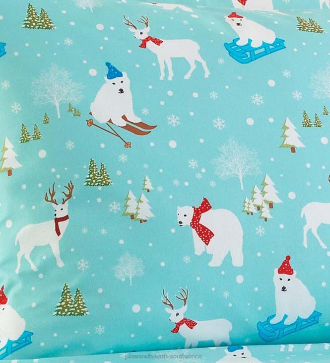 Houseware Plow & Hearth Fun in the Snow Microflannel Sheet Sets NFLB2684