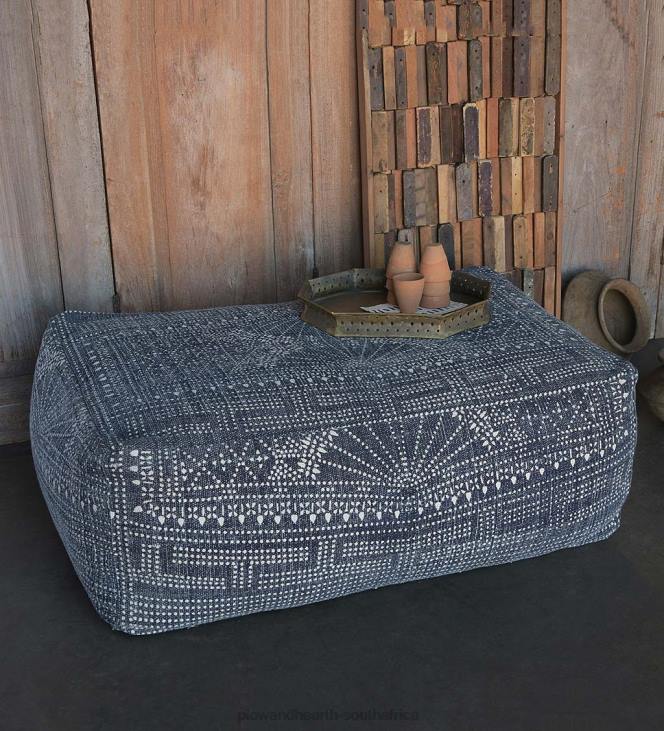 Houseware Plow & Hearth Batik Printed Ottoman NFLB2071