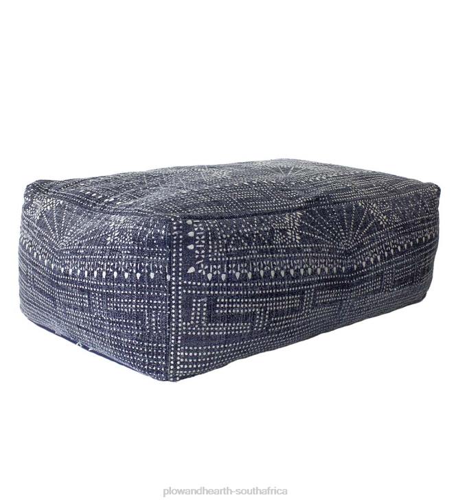 Houseware Plow & Hearth Batik Printed Ottoman NFLB2071