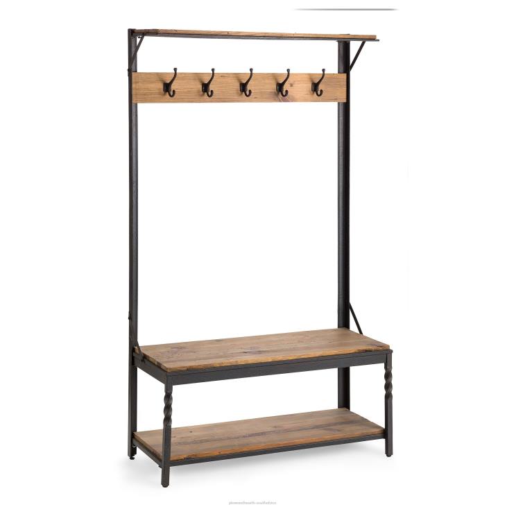 Houseware Plow & Hearth Deep Creek Coat Rack - Walnut NFLB2060