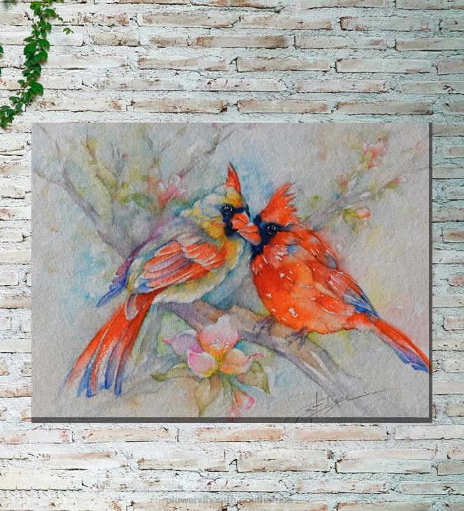 Houseware Plow & Hearth Cardinal Indoor/Outdoor Canvas Wall Art NFLB1543