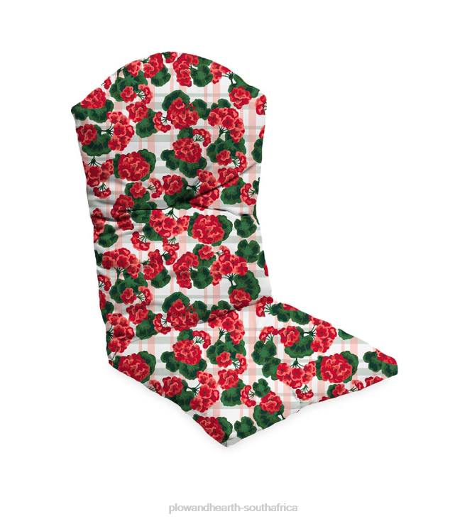 Houseware Plow & Hearth Classic Adirondack Chair Cushion, 20 1/2x 49x 2 1/2- Floral Sketch Blush NFLB1522