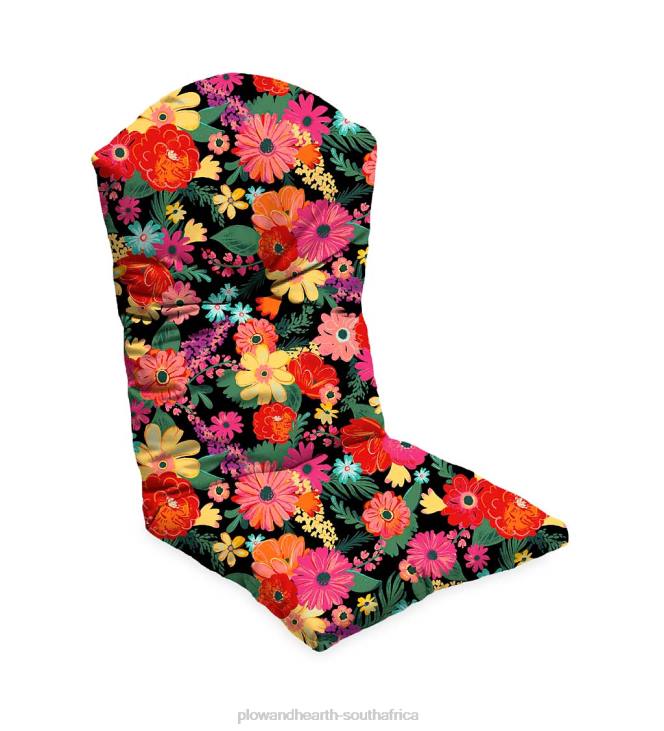 Houseware Plow & Hearth Classic Adirondack Chair Cushion, 20 1/2x 49x 2 1/2- Floral Sketch Blush NFLB1522