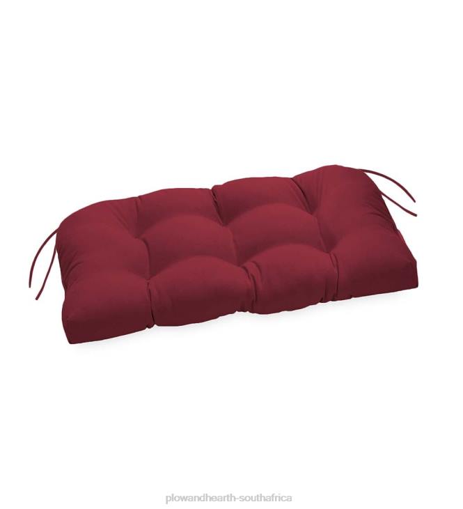 Houseware Plow & Hearth Classic Bench/Glider Cushion with Ties, 41x 20x 3- Country Geranium NFLB1498