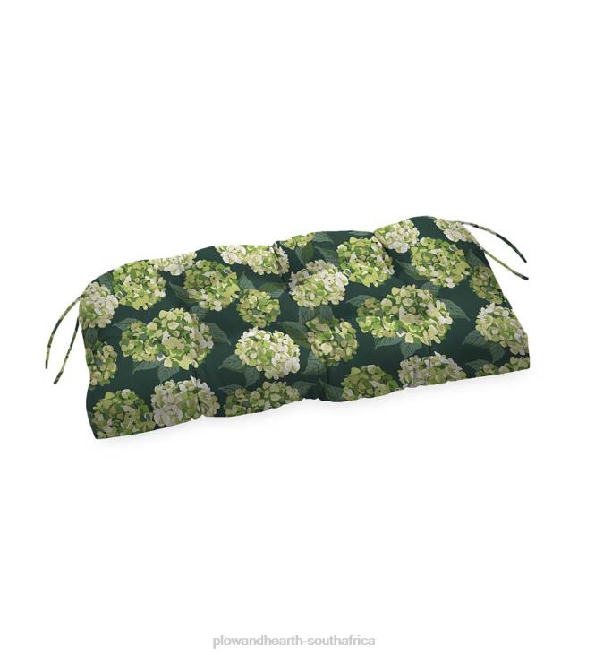 Houseware Plow & Hearth Classic Bench/Glider Cushion with Ties, 41x 20x 3- Country Geranium NFLB1498