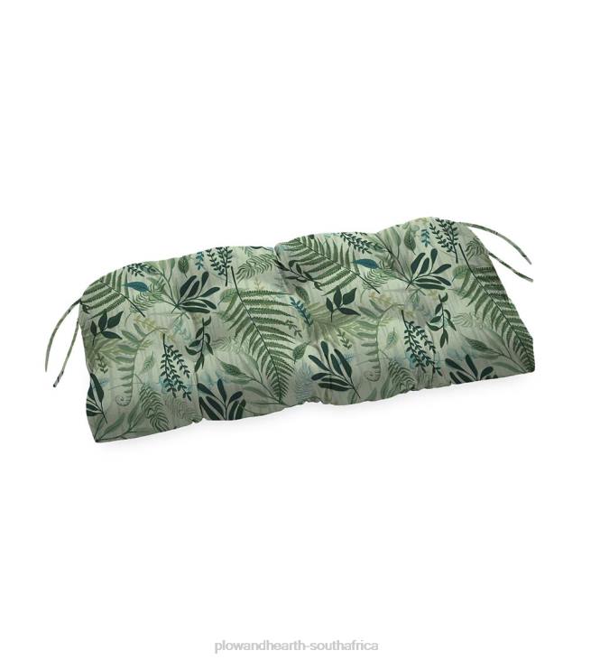 Houseware Plow & Hearth Classic Bench/Glider Cushion with Ties, 41x 20x 3- Country Geranium NFLB1498