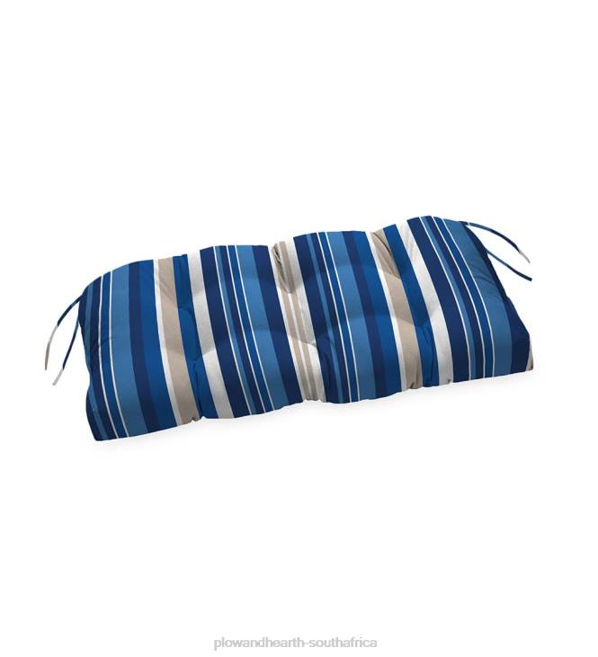 Houseware Plow & Hearth Classic Bench/Glider Cushion with Ties, 41x 20x 3- Country Geranium NFLB1498