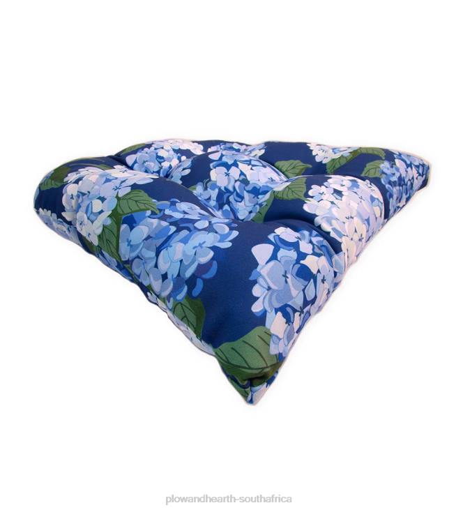 Houseware Plow & Hearth Classic Round Chair Cushion, 18dia. x 3- Palermo Stripe NFLB1520
