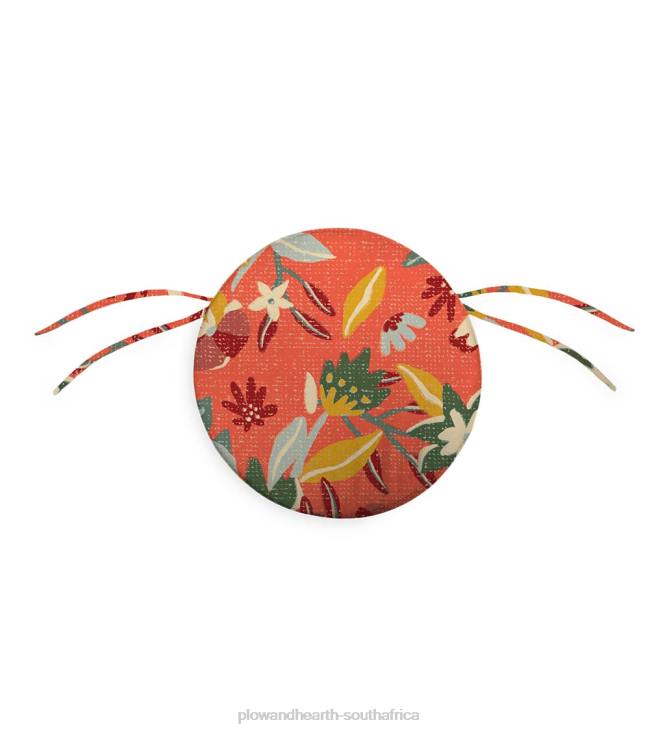 Houseware Plow & Hearth Classic Round Chair Cushion with Ties, 16dia. x 2- Petal Pushing NFLB1557