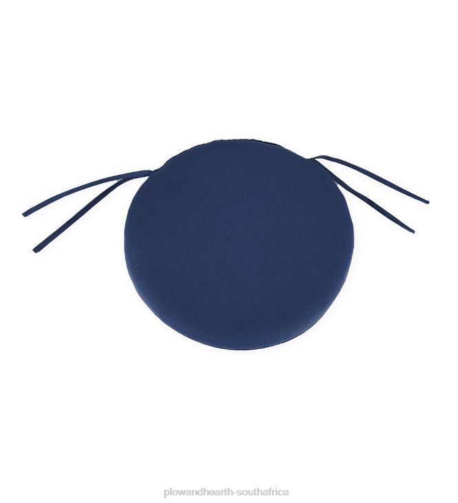 Houseware Plow & Hearth Classic Round Chair Cushion with Ties, 16dia. x 2- Petal Pushing NFLB1557