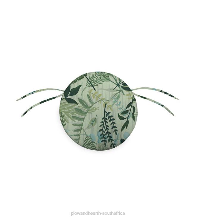 Houseware Plow & Hearth Classic Round Chair Cushion with Ties, 16dia. x 2- Petal Pushing NFLB1557