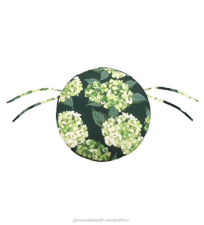 Houseware Plow & Hearth Classic Round Chair Cushion with Ties, 16dia. x 2- Petal Pushing NFLB1557