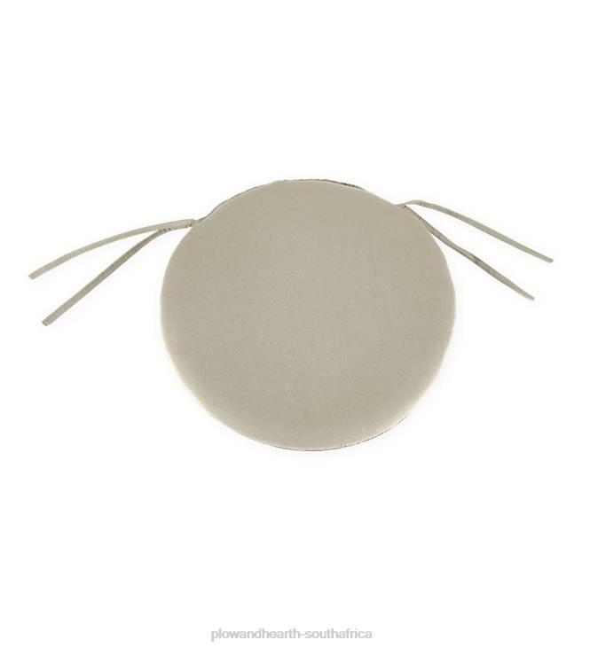 Houseware Plow & Hearth Classic Round Chair Cushion with Ties, 16dia. x 2- Petal Pushing NFLB1557