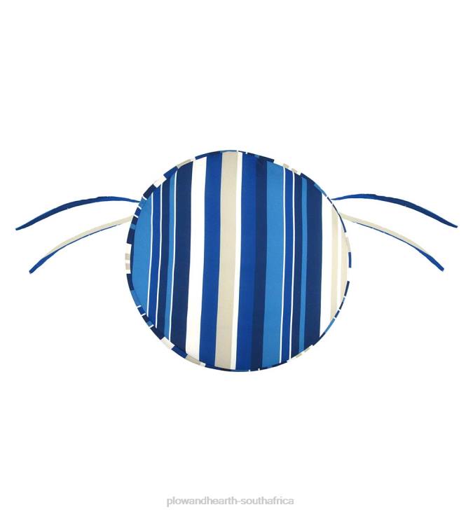 Houseware Plow & Hearth Classic Round Chair Cushion with Ties, 16dia. x 2- Petal Pushing NFLB1557