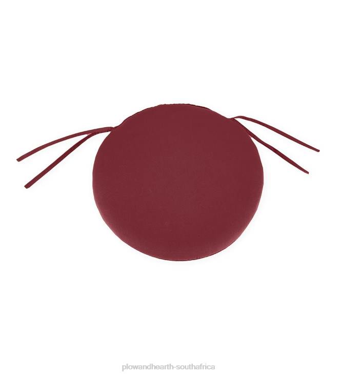Houseware Plow & Hearth Classic Round Chair Cushion with Ties, 16dia. x 2- Petal Pushing NFLB1557