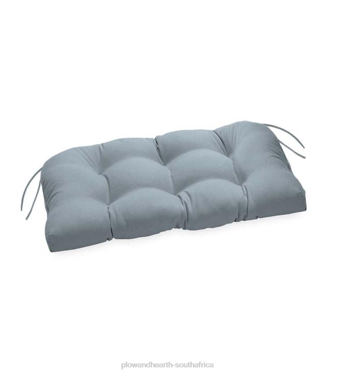 Houseware Plow & Hearth Classic Swing/Bench Cushion with Ties, 54x 18 1/2x 3- Floral Sketch Navy NFLB1540