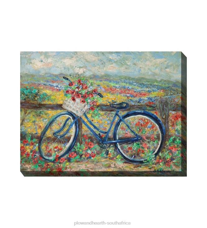Houseware Plow & Hearth Country Bike Indoor/Outdoor Canvas Wall Art NFLB1551
