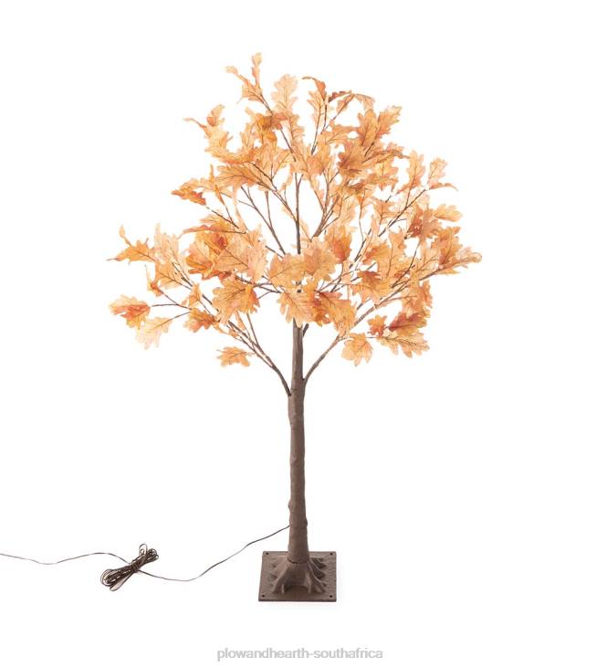 Houseware Plow & Hearth Indoor/Outdoor Electric Lighted Rust Oak Trees NFLB1586