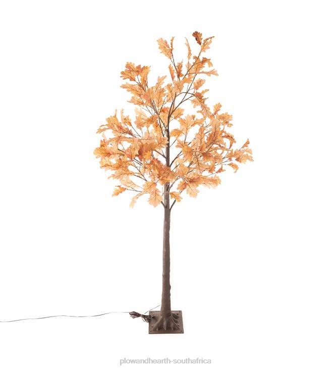 Houseware Plow & Hearth Indoor/Outdoor Electric Lighted Rust Oak Trees NFLB1586