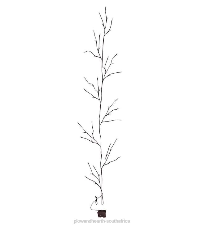 Houseware Plow & Hearth Indoor/Outdoor Globe Lighted Branch Garland with 48 Lights NFLB1486