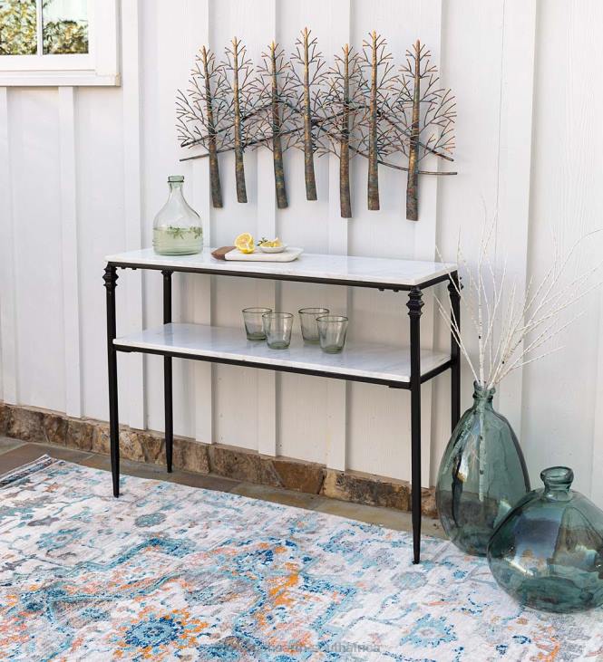 Houseware Plow & Hearth Indoor/Outdoor Handmade Metal Trees and Mountains Wall Art NFLB1504
