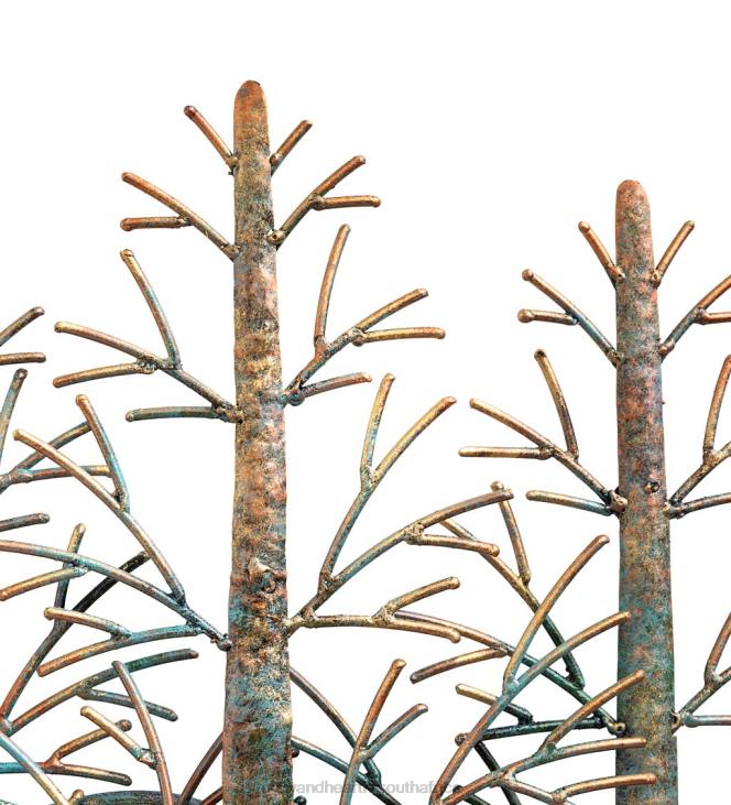 Houseware Plow & Hearth Indoor/Outdoor Handmade Metal Trees and Mountains Wall Art NFLB1504