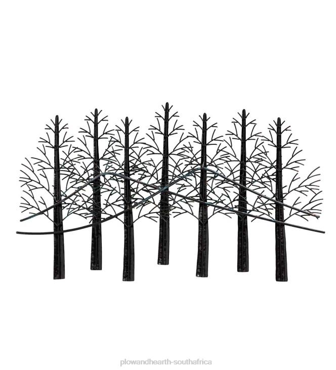 Houseware Plow & Hearth Indoor/Outdoor Handmade Metal Trees and Mountains Wall Art NFLB1504