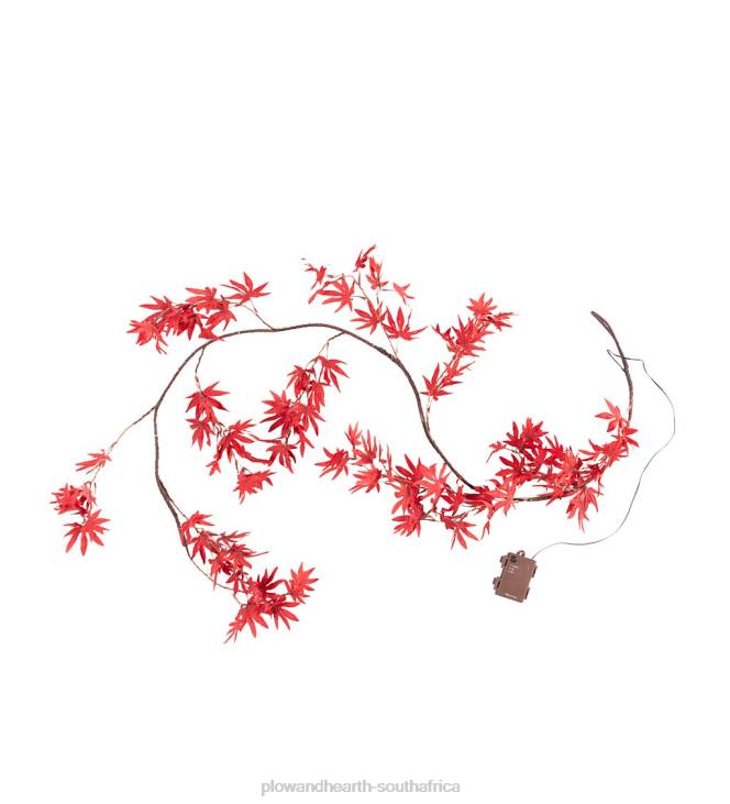 Houseware Plow & Hearth Indoor/Outdoor Lighted Japanese Maple Leaf Garland with 70 Lights NFLB1546