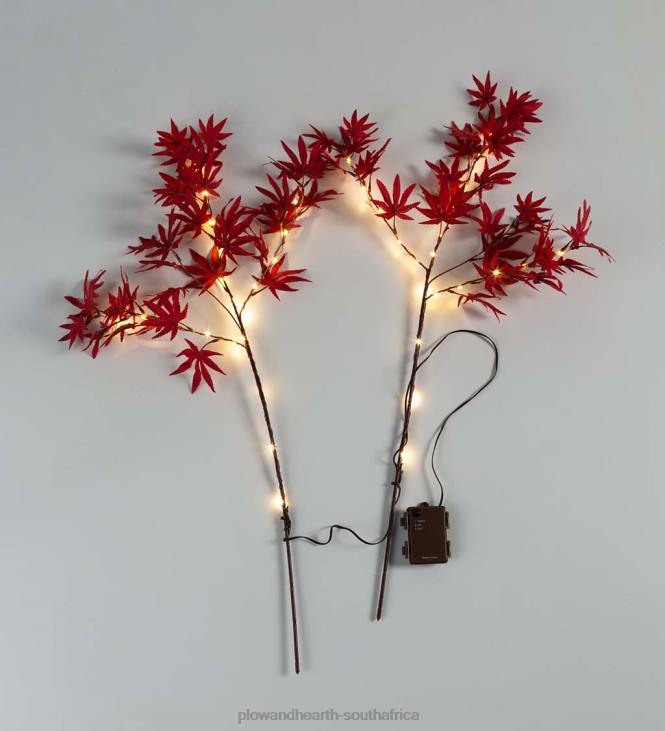 Houseware Plow & Hearth Indoor/Outdoor Lighted Japanese Maple Tree Branches, Set of 2 NFLB1573