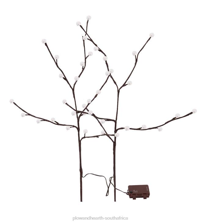 Houseware Plow & Hearth Indoor/Outdoor Lighted Mini Globe Branches, Set of 2 NFLB1493