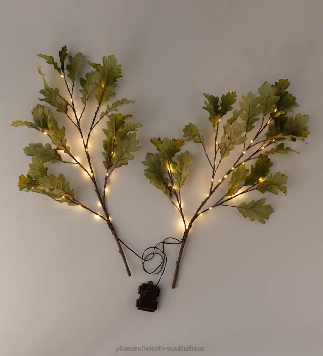 Houseware Plow & Hearth Indoor/Outdoor Lighted Moss Oak Branches, Set of 2 NFLB1582