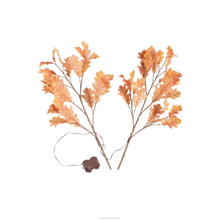 Houseware Plow & Hearth Indoor/Outdoor Lighted Rust Oak Branches, Set of 2 NFLB1564