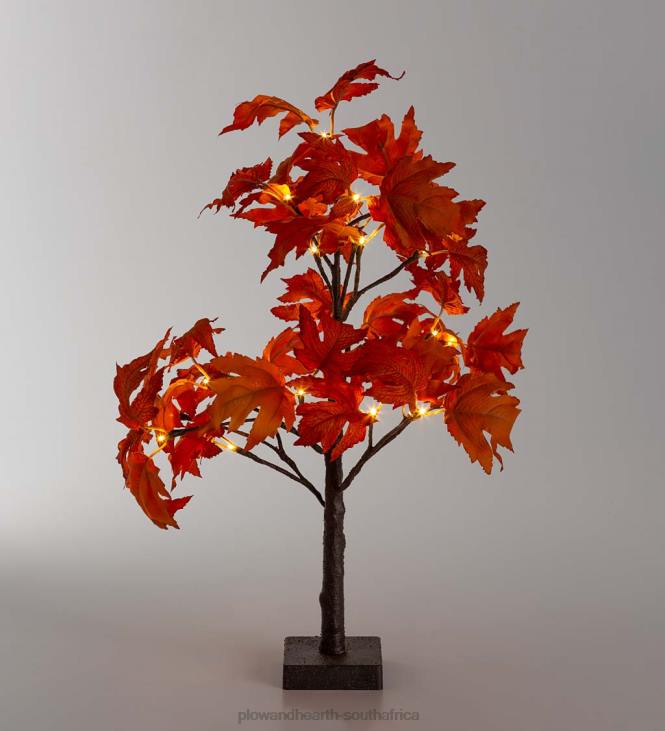 Houseware Plow & Hearth Indoor/Outdoor Lighted Tabletop Red Maple Tree with 20 Lights NFLB1569