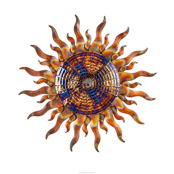 Houseware Plow & Hearth Iridescent Metal Sun Wall Art NFLB1514