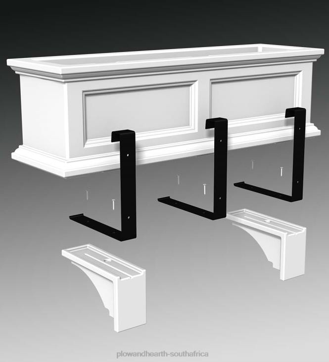 Houseware Plow & Hearth Lexington Window Box Corbels, Set of 2 - White NFLB1591