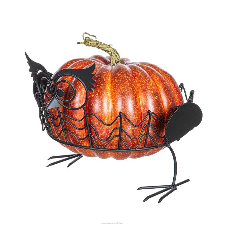 Houseware Plow & Hearth Set Of 2 Owl Pumpkin Holders NFLB1497
