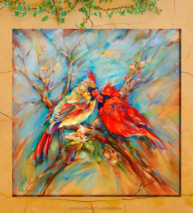 Houseware Plow & Hearth Spring Cardinals Indoor/Outdoor Canvas Wall Art NFLB1545