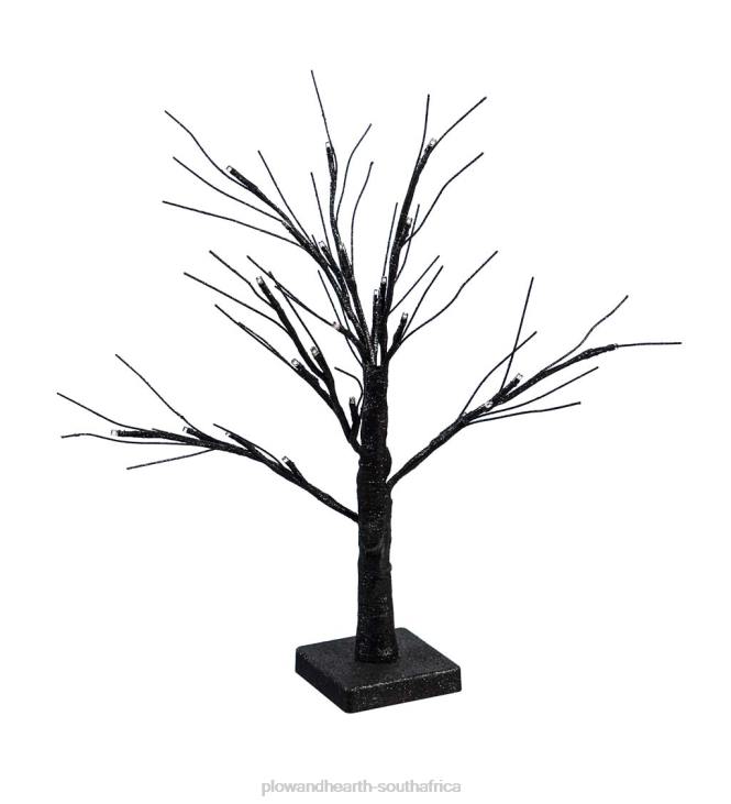 Houseware Plow & Hearth Tabletop Halloween Tree with Purple LED Lights NFLB1561