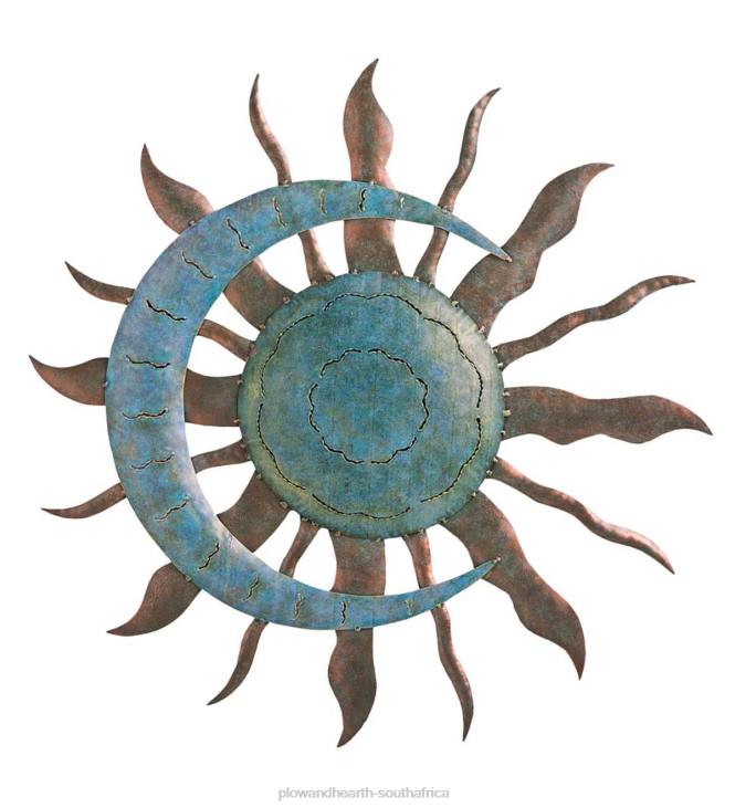 Houseware Plow & Hearth Verdigris Sun And Moon Wall Art NFLB1499