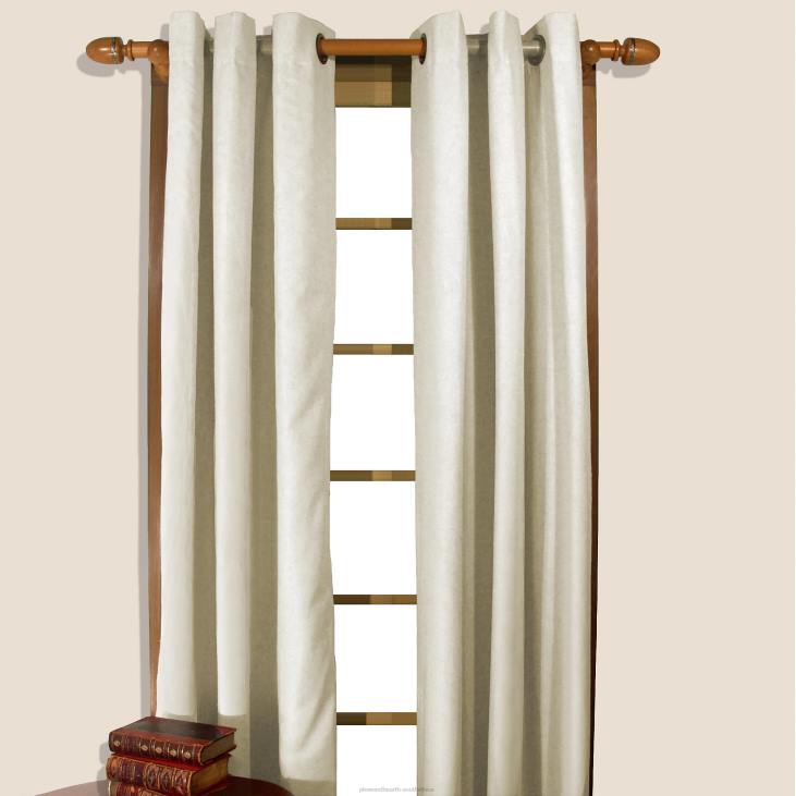 Houseware Plow & Hearth Homespun Grommet-Top Insulated Curtain, 72 L - Red NFLB3170