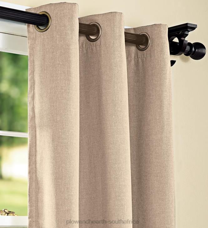 Houseware Plow & Hearth Homespun Grommet-Top Insulated Curtain, 96 L - Denim Blue NFLB3202