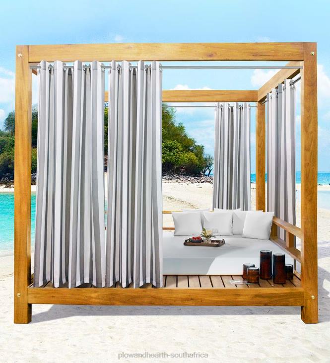 Houseware Plow & Hearth Seascape Striped Outdoor Curtains NFLB1471