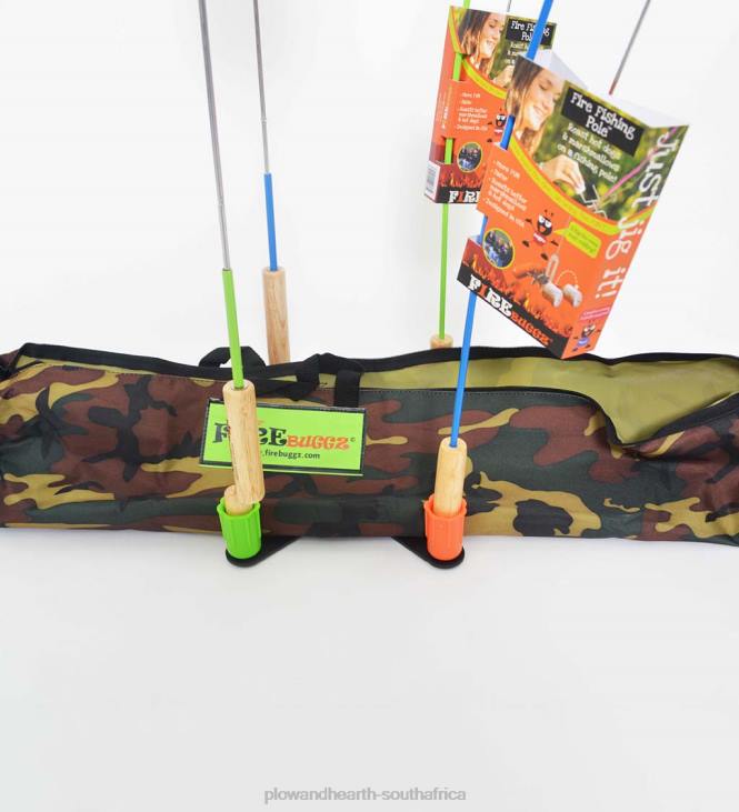 Houseware Plow & Hearth 6-Piece Campfire Cooking Family Fun Pak with Camo Bag - Camo NFLB1623