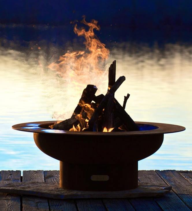 Houseware Plow & Hearth American-Made Firepit Art Saturn Fire Pit NFLB1620