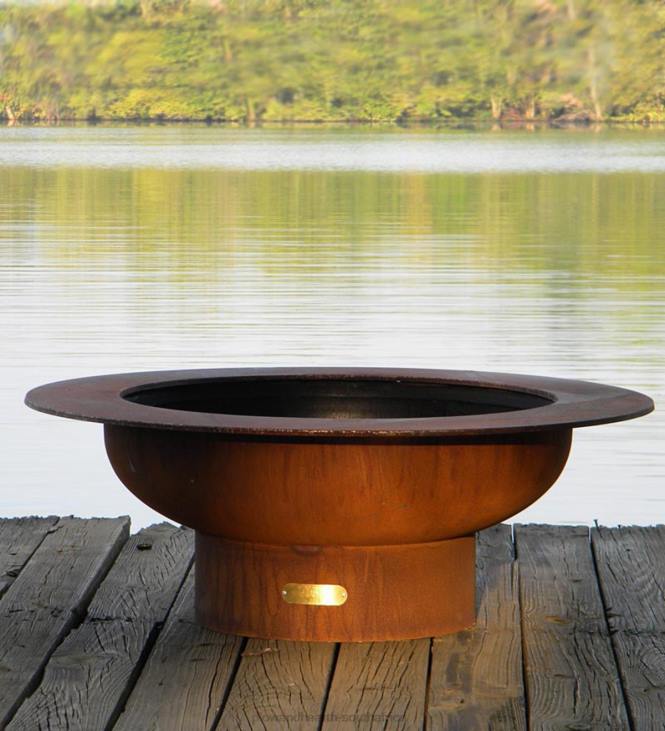 Houseware Plow & Hearth American-Made Firepit Art Saturn Fire Pit NFLB1620