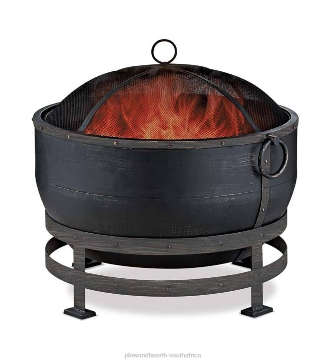 Houseware Plow & Hearth Bronze Cauldron Wood-Burning Fire Bowl - Black NFLB1593